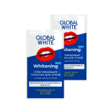 Global White Teeth Whitening Strips Active Oxygen (2шт)