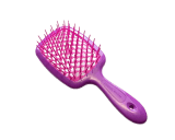 Щетка для волос фиолетовая с малиновыми зубчиками